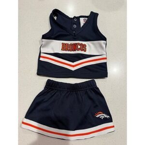 Denver Broncos NFL Team Apparel Baby Cheerleader‎ Outfit Set 3-6 Months